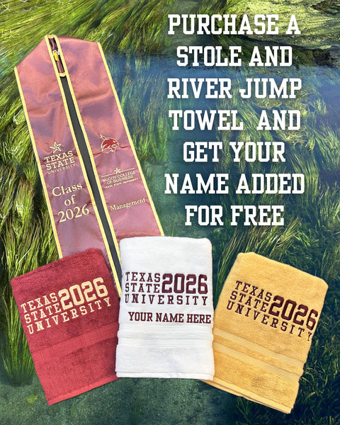 2026 Maroon & Gold Stole/River Jump Towel Combo