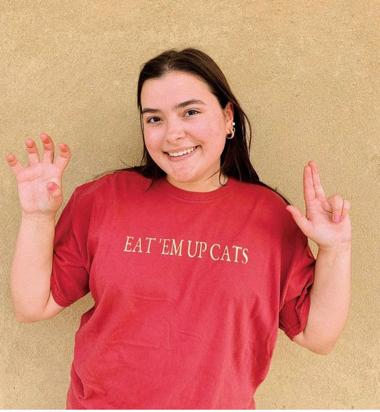 Texas State Eat 'Em Up Cats not so red T-Shirt