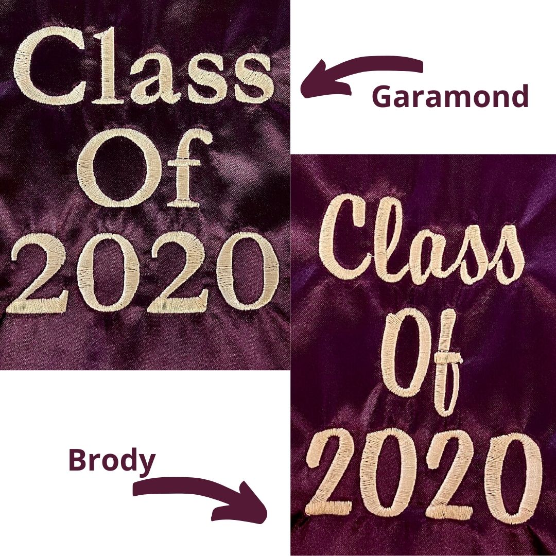 2024 OLD MAIN TEXAS STATE MAROON & GOLD GRADUATION STOLE +2 CUSTOM ITEMS