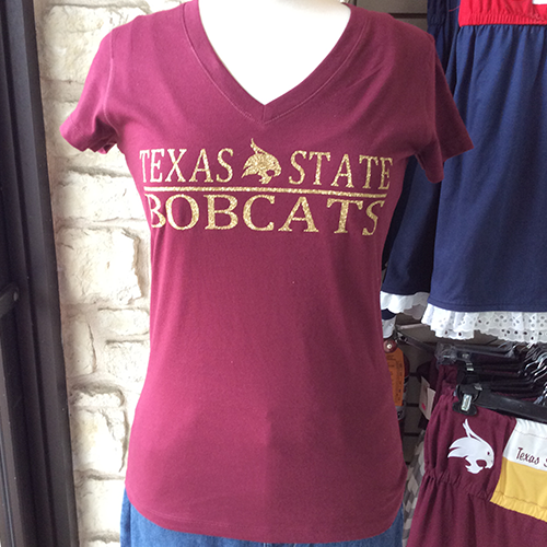 Texas State Bobcats V-Neck Shirt