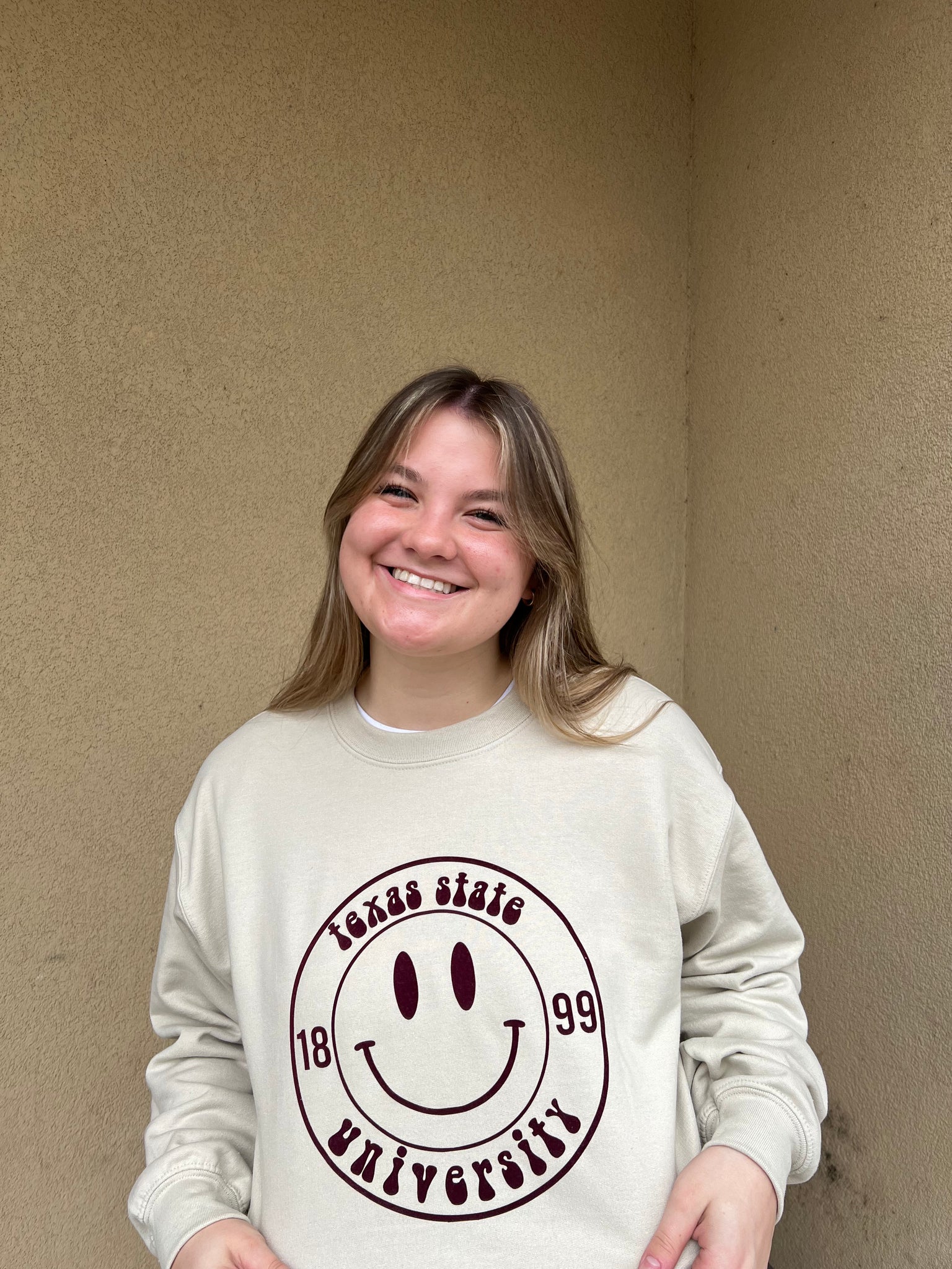 Texas State Smiley Sweatshirt