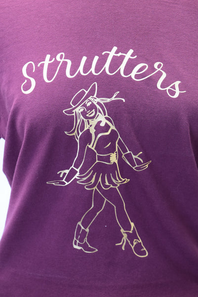 Strutter Girl T-shirt in Maroon